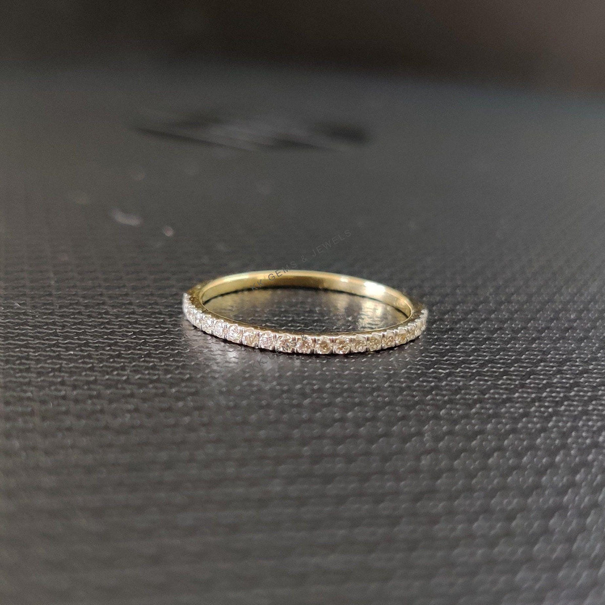 Dainty 14K Solid Gold Natural Diamond Ring, SI Clarity, Anniversary Gift, April Birthstone