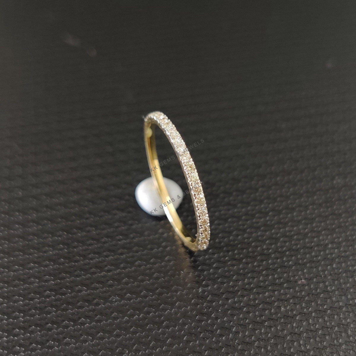 Dainty 14K Solid Gold Natural Diamond Ring, SI Clarity, Anniversary Gift, April Birthstone