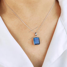 14K Solid White Gold Natural Rainbow Moonstone & Labradorite Peach Moonstone Bezel Pendant