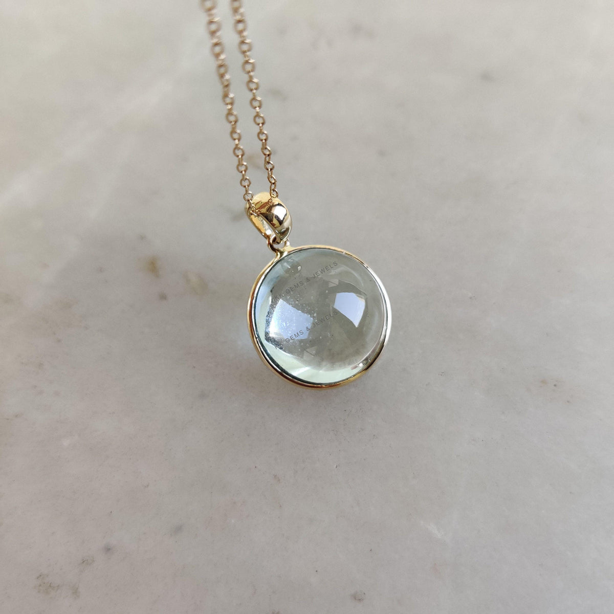 Natural Aquamarine Pendant, 14K Solid Yellow Gold Bezel Pendant, March Birthstone