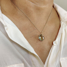 Natural Green Amethyst Pendant: 14K Solid Yellow Gold Drill Pendant, February Birthstone