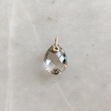 Natural Green Amethyst Pendant, 14K Solid Yellow Gold, Pear Briolette, February Birthstone