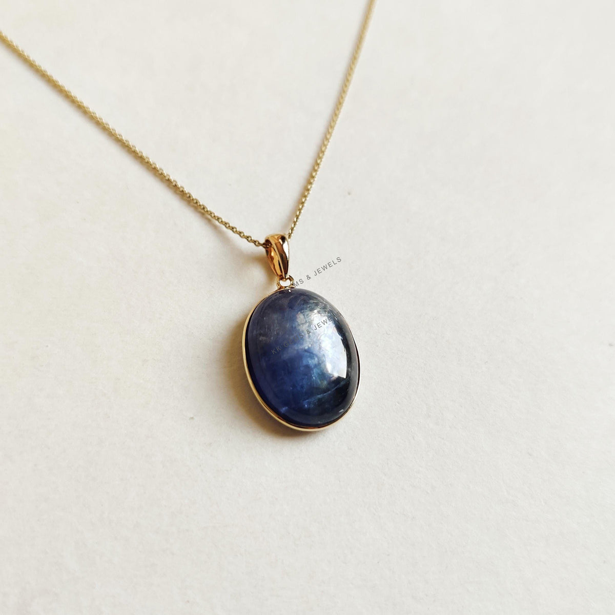 Natural Bi-Color Tanzanite Pendant: 14K Solid Yellow Gold December Birthstone