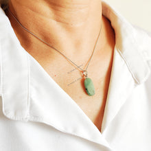 Natural Emerald Drill Pendant, 14K Solid White Gold, May Birthstone