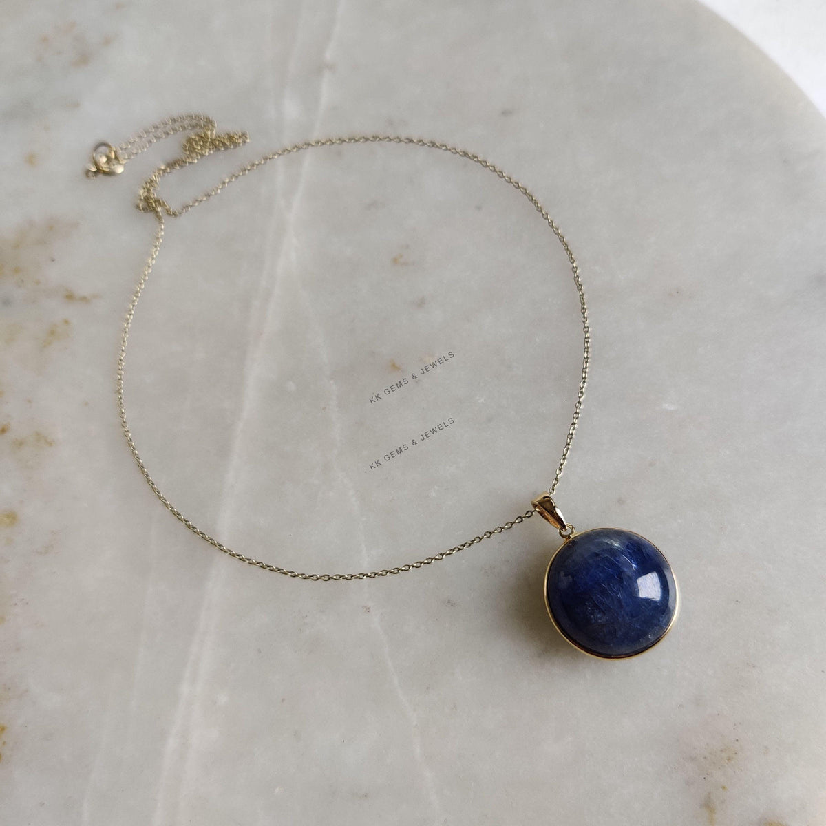 Natural Bi-Color Tanzanite Pendant, 14K Solid Yellow Gold Round Pendant, December Birthstone, Christmas Present